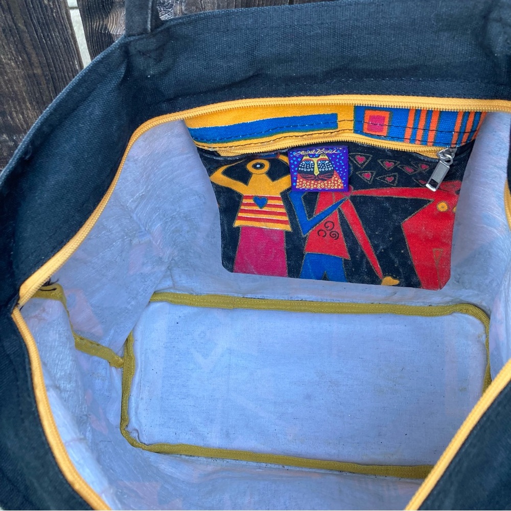 Vintage Laurel Burch Tribal Tote Bag - Picture 10 of 12